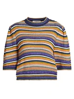 Farfaela Striped Cotton Sweater