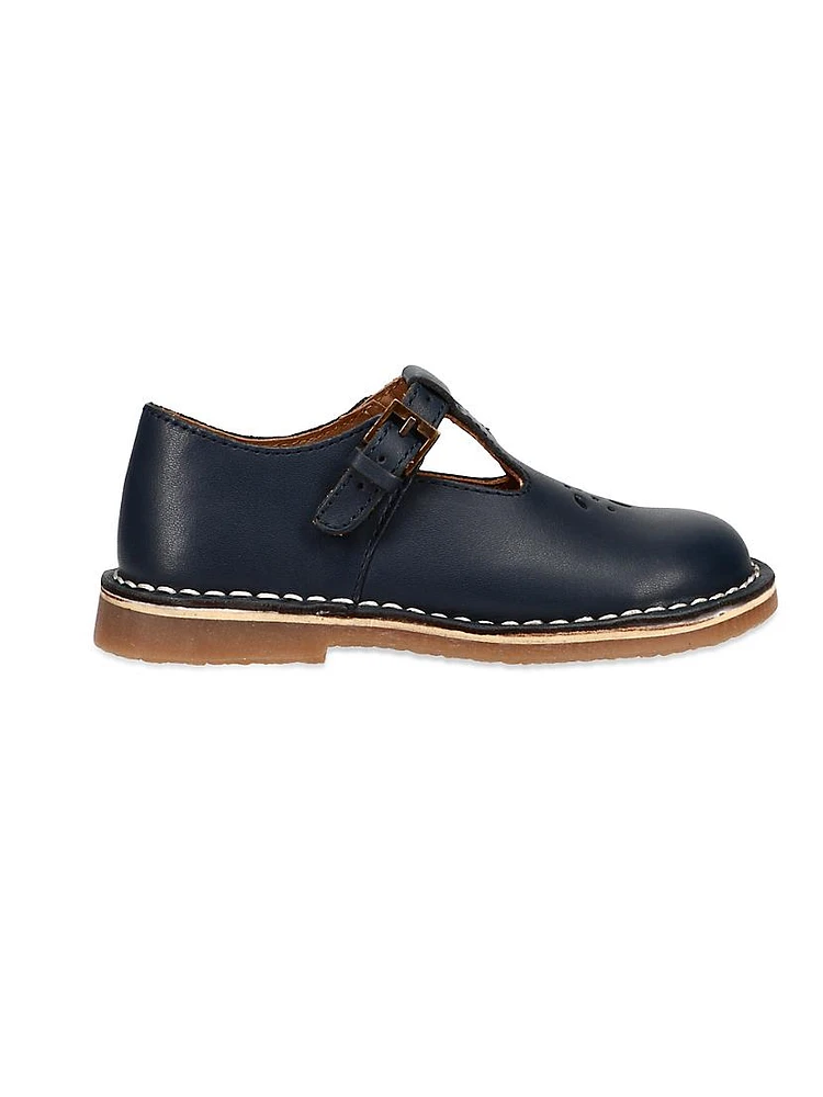 Little Girl's School T-Strap Mary Jane Flats