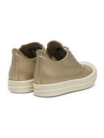 Metallic Leather Low Sneakers