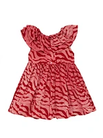 Baby Girl's, Little Girl's & Funke Ruffle-Trim Dress