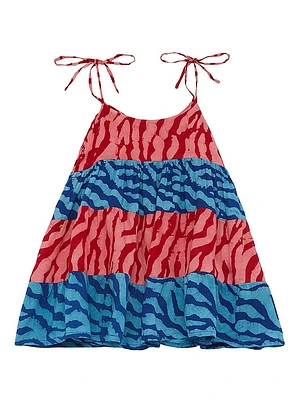 Baby Girl's, Little Girl's & Tito Printed Colorblock Dress