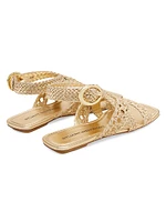 Thea Leather Flat Sandals