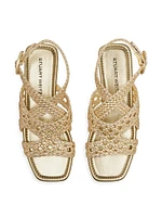 Thea Leather Flat Sandals