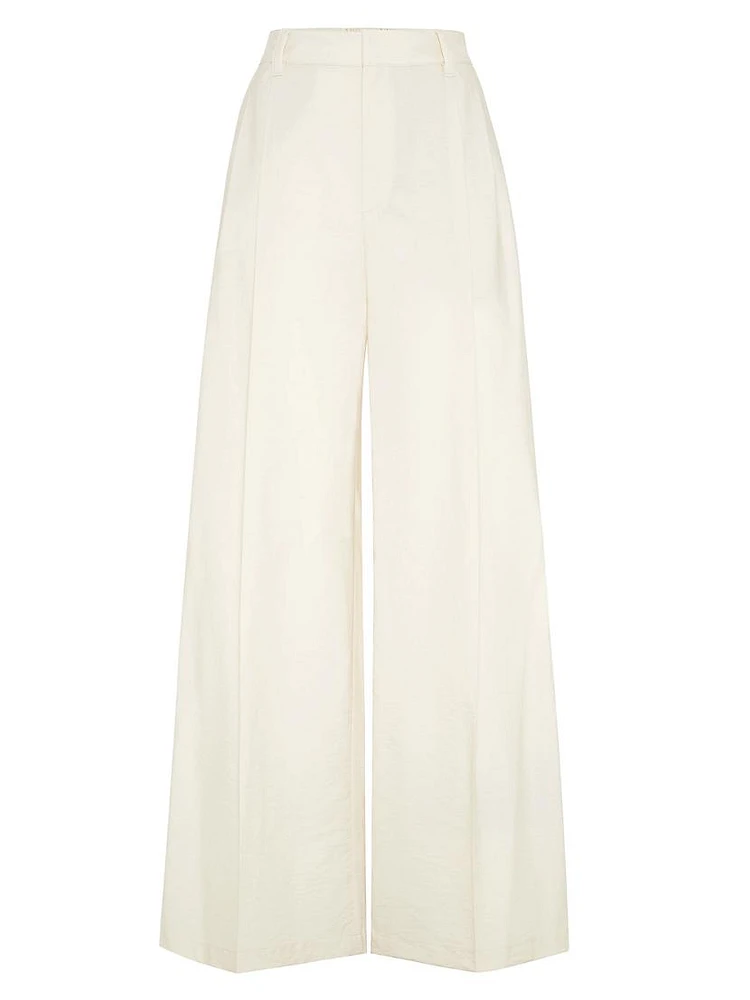 Techno Cotton Poplin Sartorial Loose Trousers