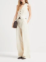 Techno Cotton Poplin Sartorial Loose Trousers