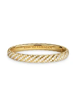 Sculpted Cable Bangle Bracelet 18K