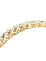 Sculpted Cable Bangle Bracelet 18K