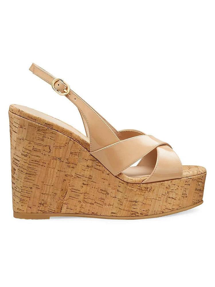 Dayna 100MM Slingback Leather Sandals