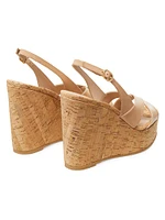 Dayna 100MM Slingback Leather Sandals