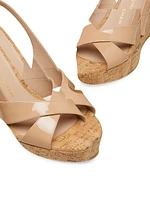 Dayna 100MM Slingback Leather Sandals