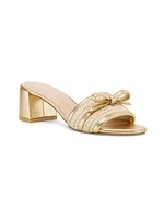 Felicity 50MM Metallic Leather Sandals