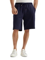 Techno Cotton French Terry Shorts with Piping