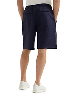 Techno Cotton French Terry Shorts with Piping