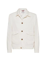 Délavé Silk Twill Shirt Style Outerwear Jacket
