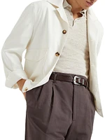 Délavé Silk Twill Shirt Style Outerwear Jacket