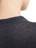 Linen and Silk Diamond Yarn Cardigan