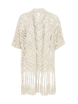 Handmade Dazzling Macramé Opera Cardigan