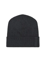 Cashmere Rib Knit Beanie with Monili