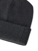 Cashmere Rib Knit Beanie with Monili