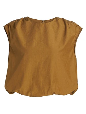 Cosma Gathered Sleeveless Top