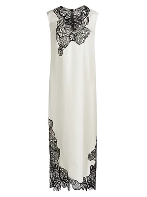 Uma Silk Sleeveless Midi Dress