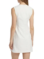 Georgia Lace-Trimmed Sleeveless Minidress