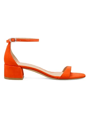 Nudist Suede 35MM Block Sandals
