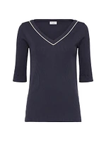 Comfort Cotton Ribbed Jersey T-Shirt