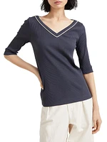 Comfort Cotton Ribbed Jersey T-Shirt
