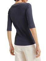 Comfort Cotton Ribbed Jersey T-Shirt