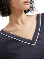 Comfort Cotton Ribbed Jersey T-Shirt