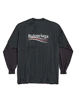 Political Campaign Long Sleeve Layered T-Shirt