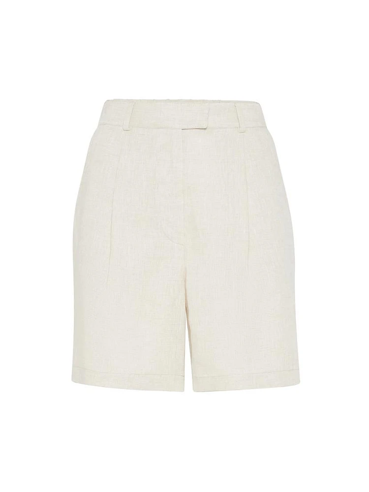 Linen Baggy Shorts