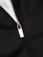 Wool Zip-Front Blazer Vest