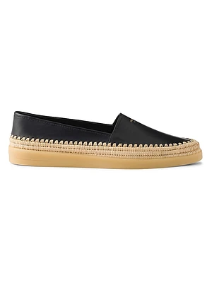 Nappa Leather Espadrilles Loafers