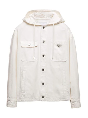 Hooded Denim Shirt
