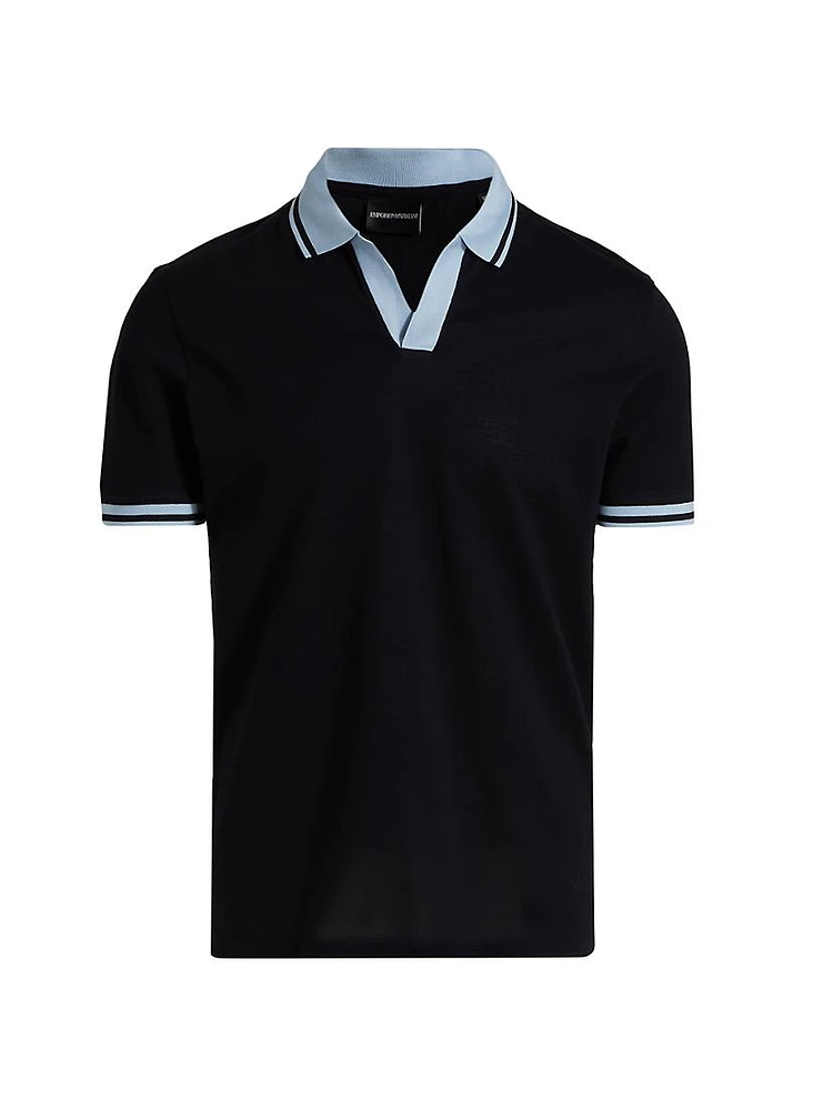 Johnny Collar Cotton Polo Shirt