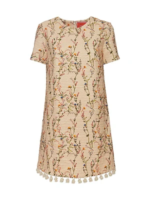 Mini Swing Dress Embroidered