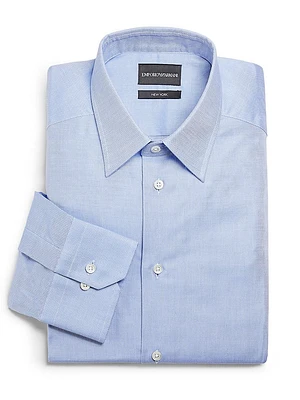 Birdseye Solid Cotton Shirt