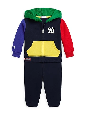Baby Boy's New York Yankees™ Colorblocked Cotton-Blend Hoodie & Sweatpants Set