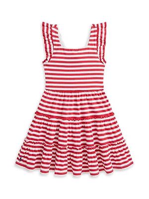 Little Girl's & Striped Jersey Dress