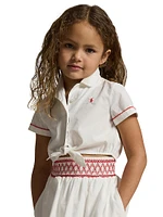 Little Girl's & Poplin Shirt Skirt Set