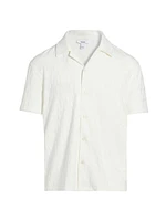 Ackling Textured-Knit Button-Front Shirt