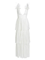 Sandrine Sheer Sequin Gown