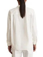 Lacey Button-Front Shirt