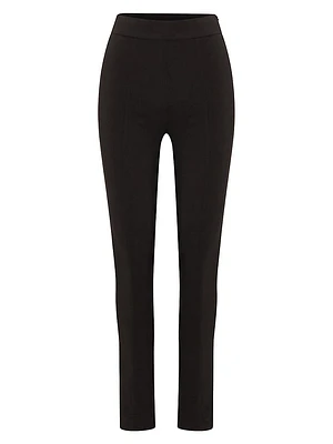 Elvira Crepe Slim-Fit Cigarette Pants