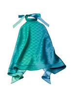 Printed Silk Twill Halter Top