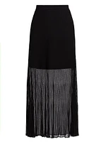 Gennie Pleated A-Line Maxi Skirt