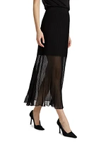 Gennie Pleated A-Line Maxi Skirt