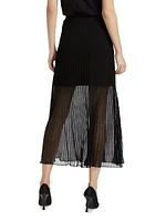 Gennie Pleated A-Line Maxi Skirt